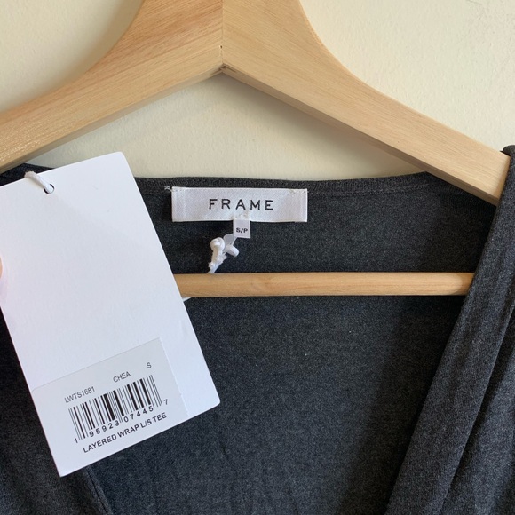 Frame Layered Wrap Long-Sleeve Top - Picture 5 of 8